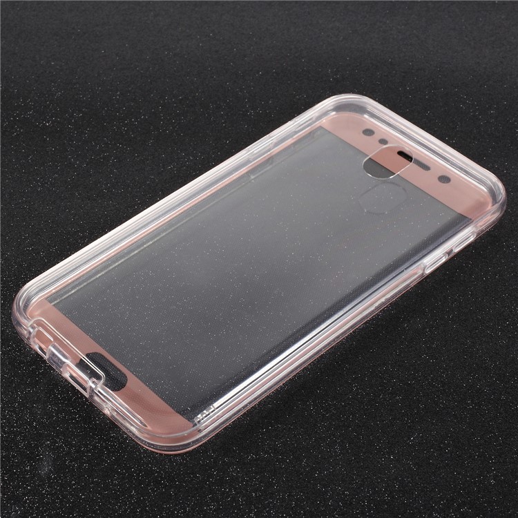 Touchable Acrylic TPU Hybrid Front + TPU Hybrid Protective Cover for Samsung Galaxy J5 (2017) EU Version / J5 Pro (2017) - Red-3