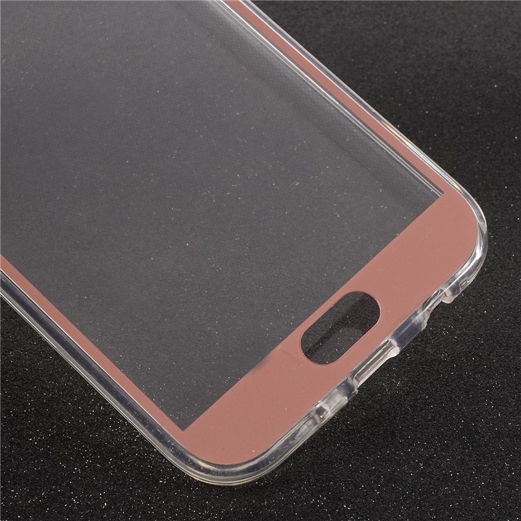 Touchable Acrylic TPU Hybrid Front + TPU Hybrid Protective Cover for Samsung Galaxy J5 (2017) EU Version / J5 Pro (2017) - Red-5