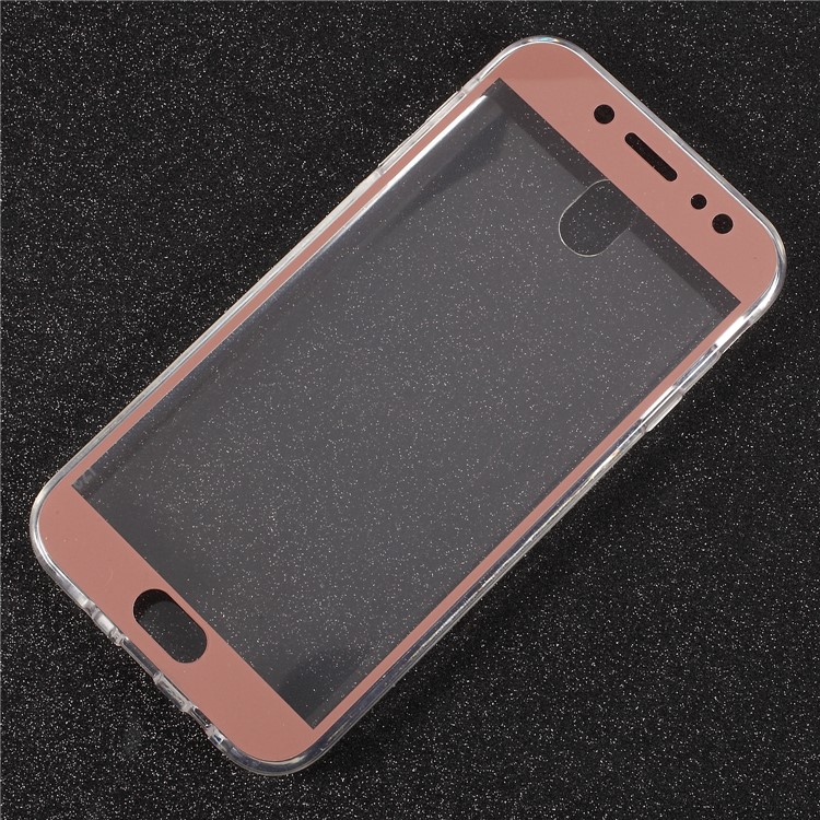 Touchable Acrylic TPU Hybrid Front + TPU Hybrid Protective Cover for Samsung Galaxy J5 (2017) EU Version / J5 Pro (2017) - Red-6