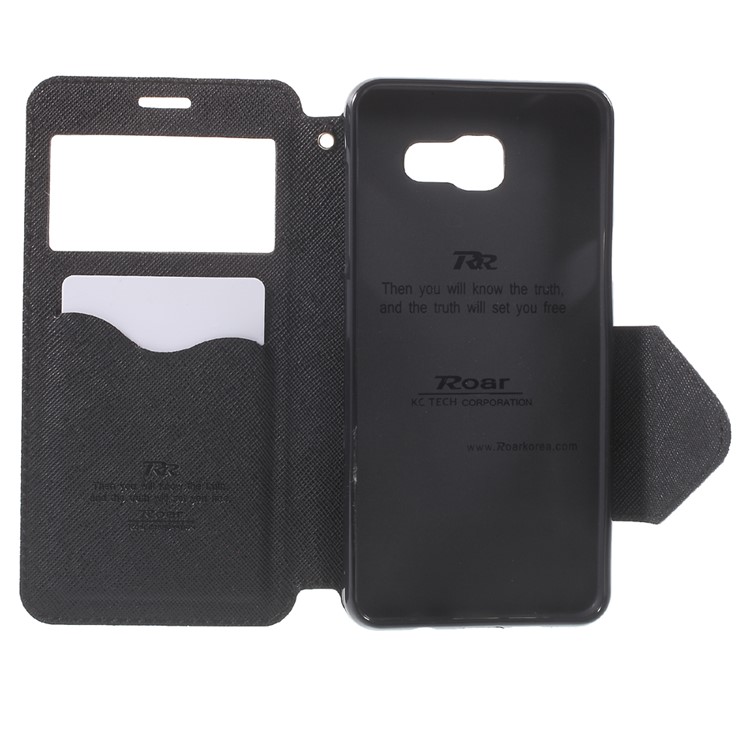 ROAR Diary View Leather Case for Samsung Galaxy A5 SM-A510F (2016) - Black-4
