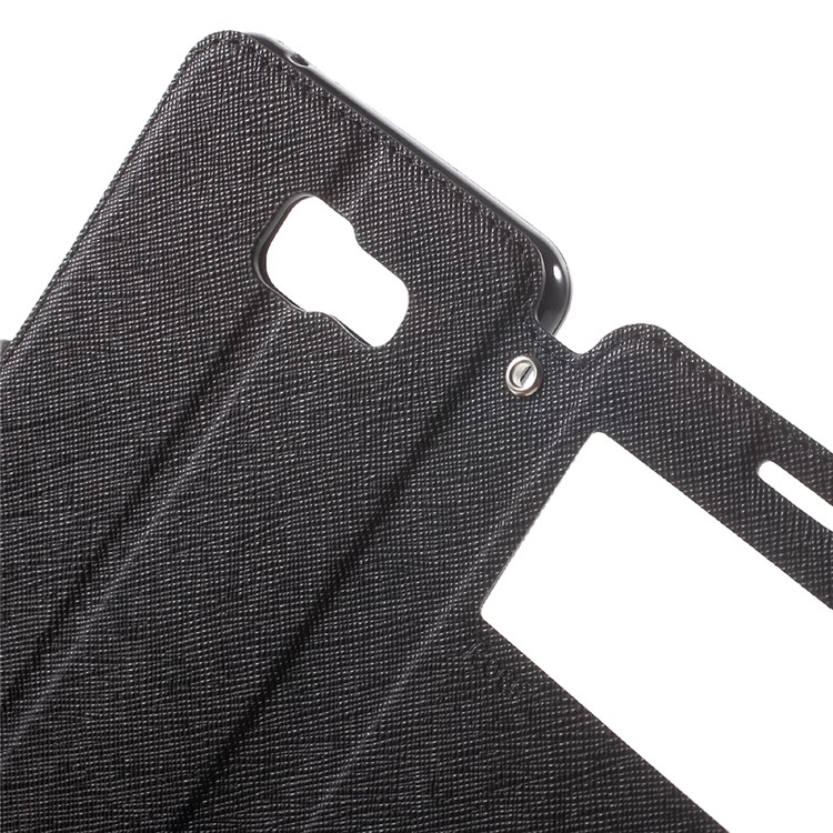 ROAR Diary View Leather Case for Samsung Galaxy A5 SM-A510F (2016) - Black-6