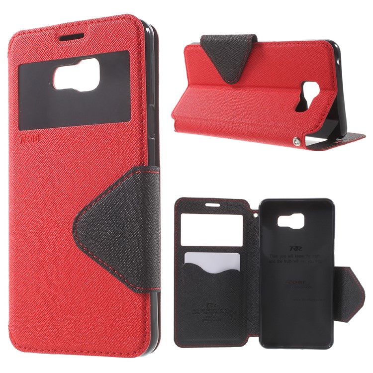 ROAR KOREA Diary View Leather Case for Samsung Galaxy A5 SM-A510F (2016) - Red-1