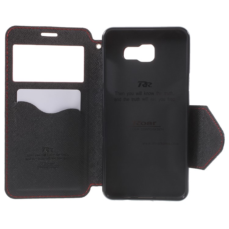 ROAR KOREA Diary View Leather Case for Samsung Galaxy A5 SM-A510F (2016) - Red-4