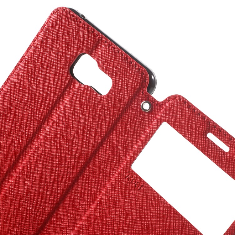 ROAR KOREA Diary View Leather Case for Samsung Galaxy A5 SM-A510F (2016) - Red-5