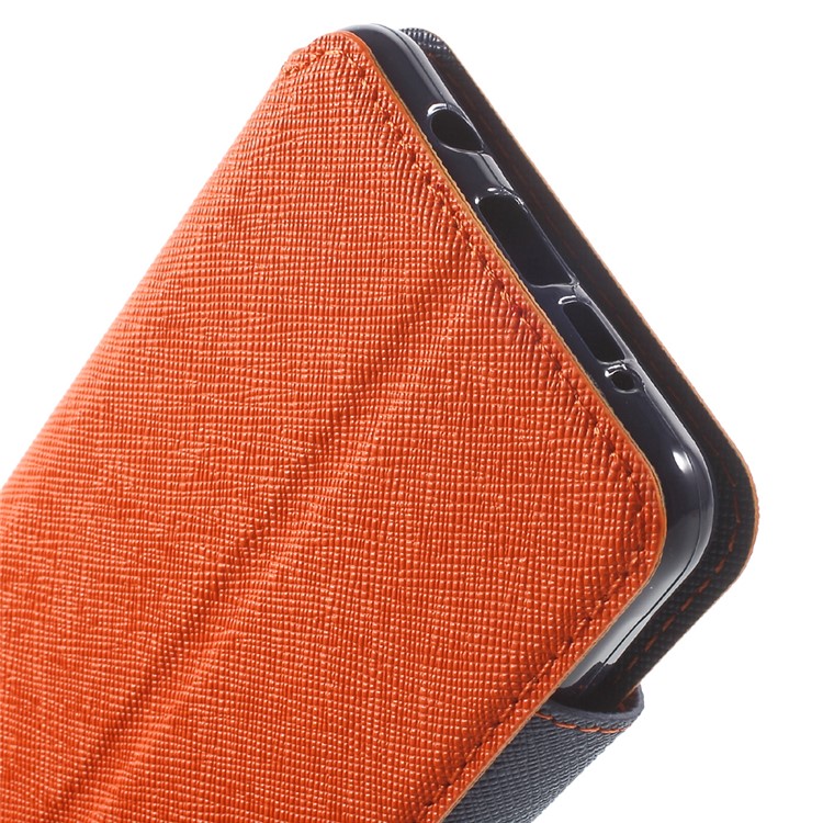 ROAR KOREA Diary View Leather Stand Cover for Samsung Galaxy A5 SM-A510F (2016) - Orange-7