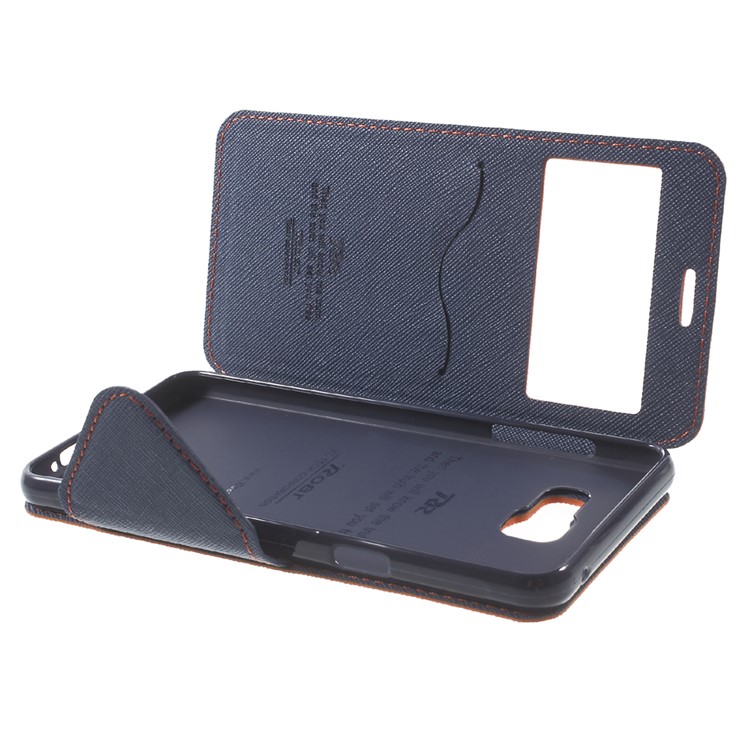ROAR KOREA Diary View Leather Stand Cover for Samsung Galaxy A5 SM-A510F (2016) - Orange-8