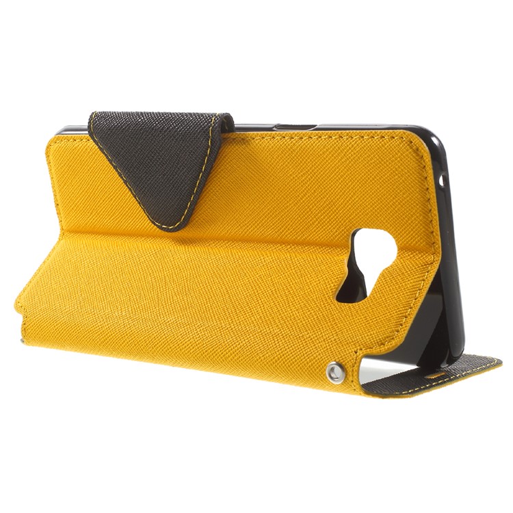 ROAR KOREA Diary View Leather Stand Case for Samsung Galaxy A5 SM-A510F (2016) - Yellow-3