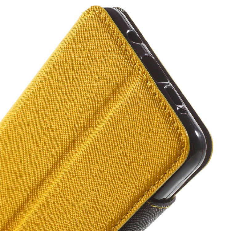 ROAR KOREA Diary View Leather Stand Case for Samsung Galaxy A5 SM-A510F (2016) - Yellow-8