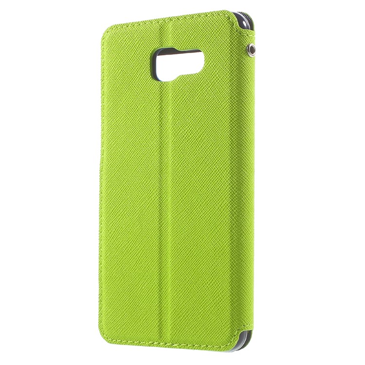 ROAR Diary View Leather Magnetic Case for Samsung Galaxy A5 SM-A510F (2016) - Green-2