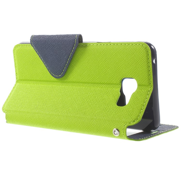 ROAR Diary View Leather Magnetic Case for Samsung Galaxy A5 SM-A510F (2016) - Green-3