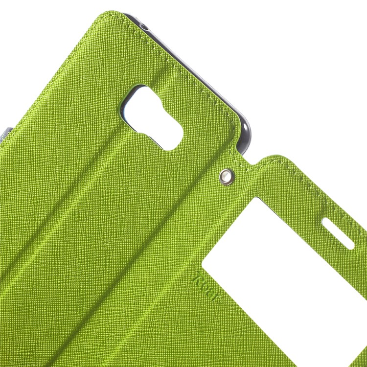 ROAR Diary View Leather Magnetic Case for Samsung Galaxy A5 SM-A510F (2016) - Green-5