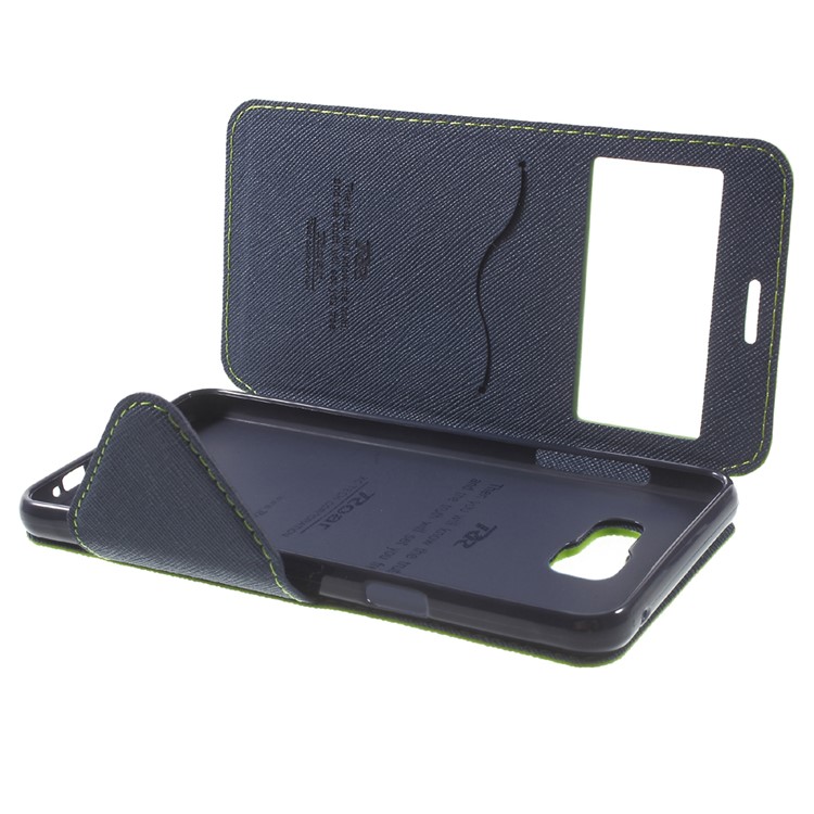 ROAR Diary View Leather Magnetic Case for Samsung Galaxy A5 SM-A510F (2016) - Green-8