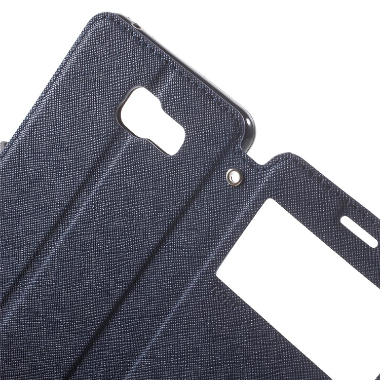 ROAR KOREA Diary View Leather Cover for Samsung Galaxy A5 SM-A510F (2016) - Dark Blue-5