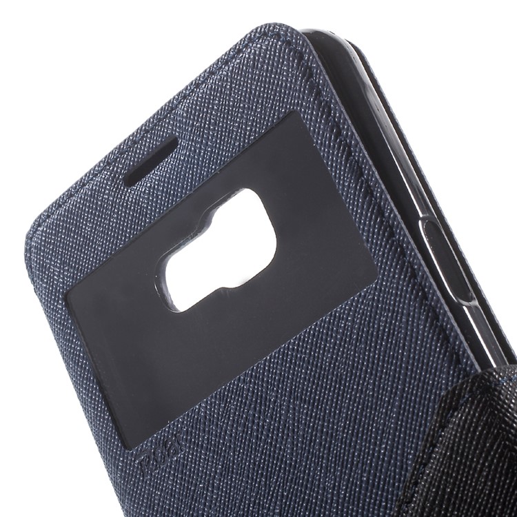 ROAR KOREA Diary View Leather Cover for Samsung Galaxy A5 SM-A510F (2016) - Dark Blue-6