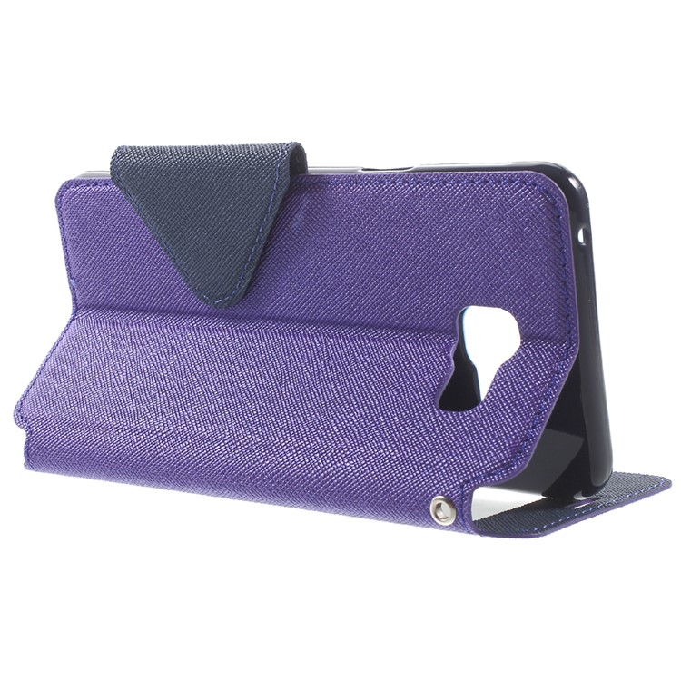 ROAR KOREA Diary View Leather Phone Case for Samsung Galaxy A5 SM-A510F (2016) - Purple-3