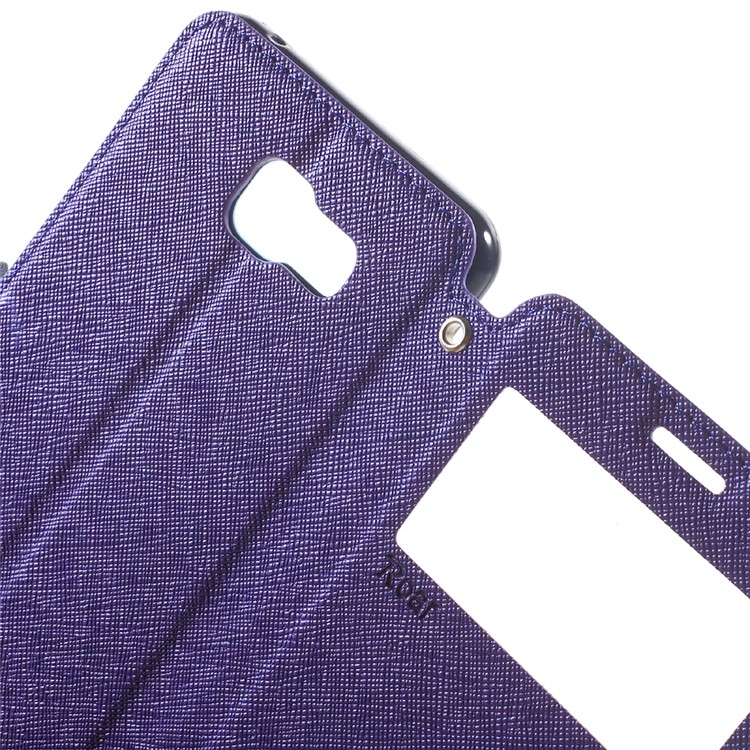 ROAR KOREA Diary View Leather Phone Case for Samsung Galaxy A5 SM-A510F (2016) - Purple-5
