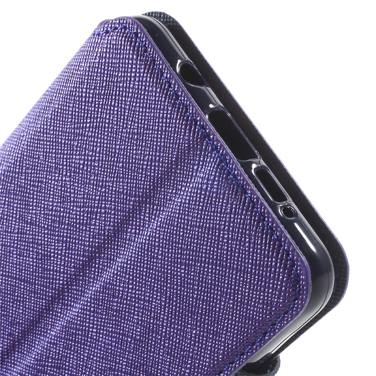 ROAR KOREA Diary View Leather Phone Case for Samsung Galaxy A5 SM-A510F (2016) - Purple-7