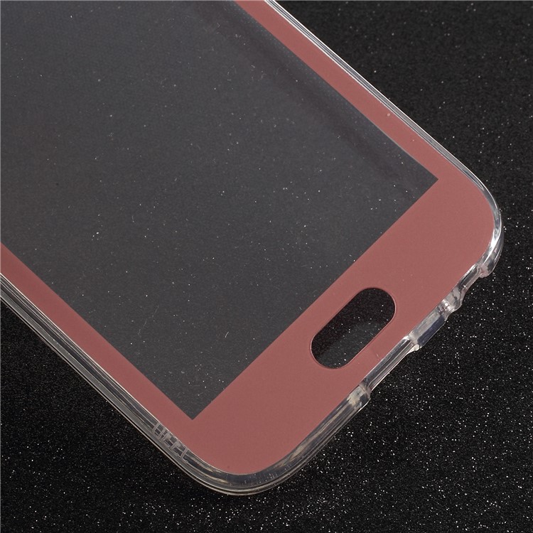 2-in-1 Touchable Mobile Phone Case (Acrylic Front + TPU Back) for Samsung Galaxy J3 (2017) EU Version/J3 Pro (2017) - Pink-5