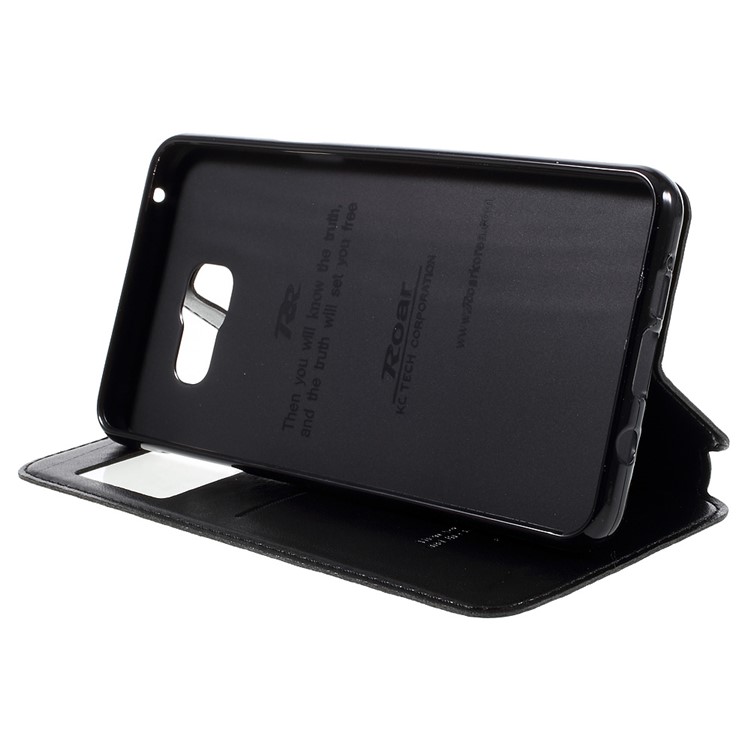 ROAR Noble Leather View Case for Samsung Galaxy A5 SM-A510F (2016) - Black-4