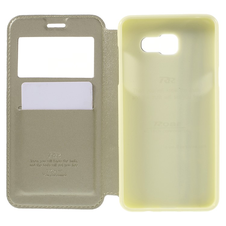 ROAR KOREA Window Leather Case for Samsung A5 SM-A510F (2016) - Champagne-6