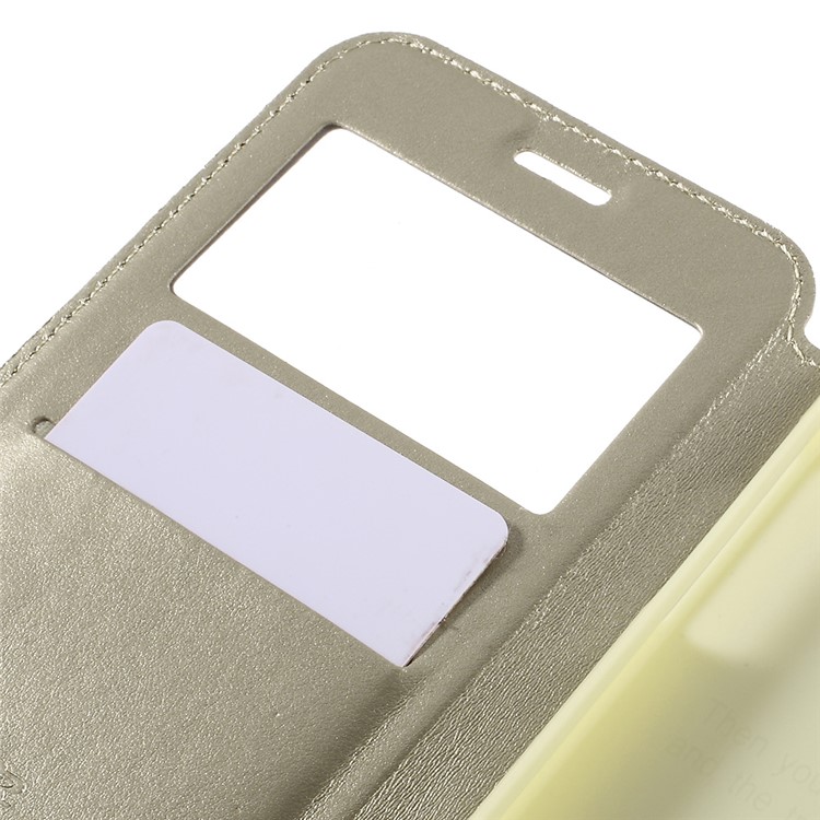 ROAR KOREA Window Leather Case for Samsung A5 SM-A510F (2016) - Champagne-7