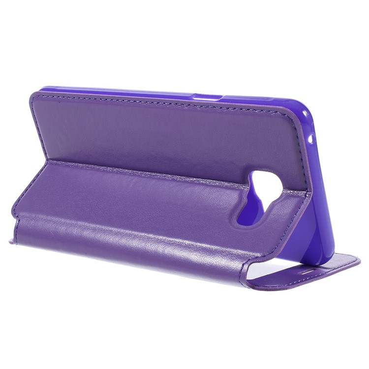 ROAR CORÉE Case Stand Fenêtre en cuir pour Samsung A5 SM-A510F (2016) - Violet-5