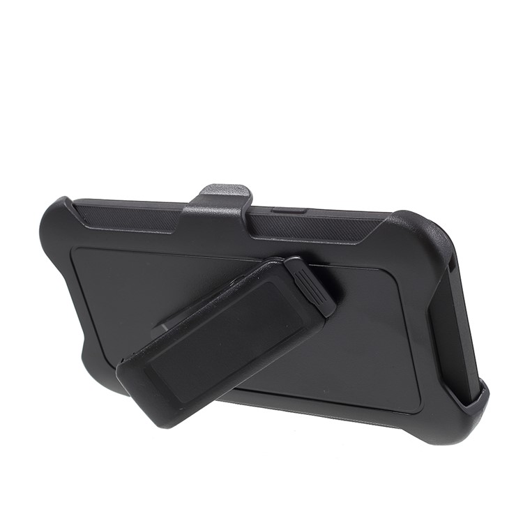 Heavy Duty Kickstand Belt Clip PC + TPU Hybrid Case for Samsung Galaxy S9 G960 - Black-4