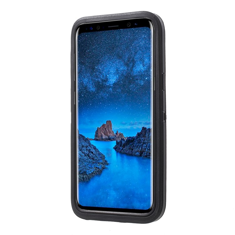 Heavy Duty Kickstand Belt Clip PC + TPU Hybrid Case for Samsung Galaxy S9 G960 - Black-5