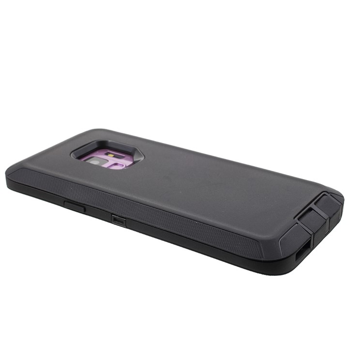 Heavy Duty Kickstand Belt Clip PC + TPU Hybrid Case for Samsung Galaxy S9 G960 - Black-7