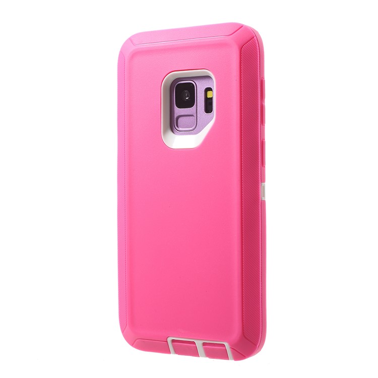 Heavy Duty Kickstand Belt Clip PC + TPU Hybrid Phone Casing for Samsung Galaxy S9 G960 - Rose-6