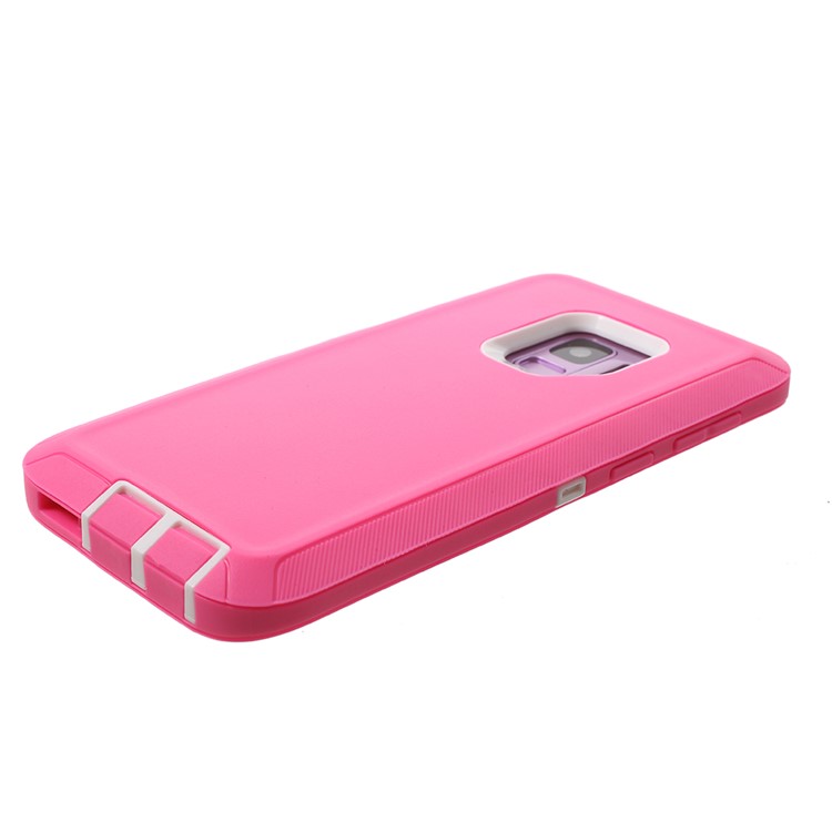 Heavy Duty Kickstand Belt Clip PC + TPU Hybrid Phone Casing for Samsung Galaxy S9 G960 - Rose-7