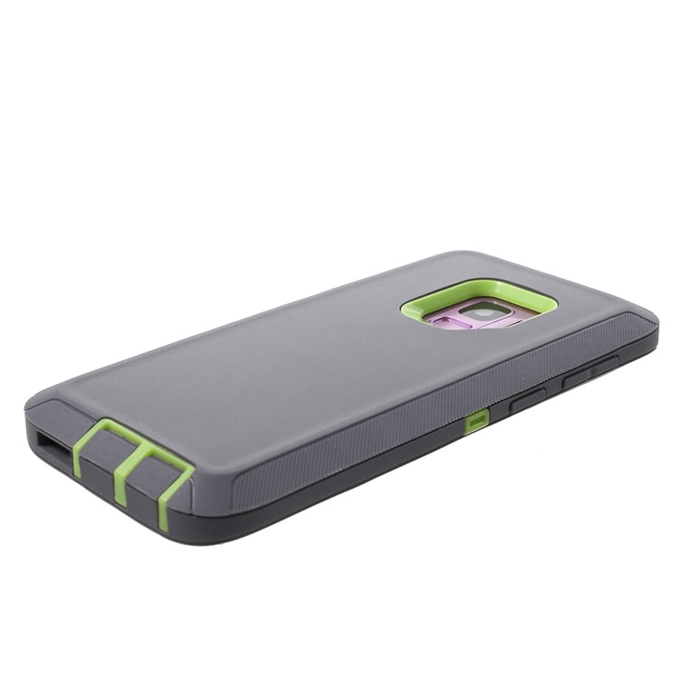Heavy Duty Kickstand Belt Clip PC + TPU Hybrid Mobile Shell for Samsung Galaxy S9 G960 - Green-7