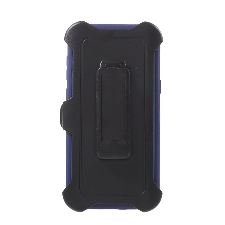 Heavy Duty Kickstand Belt Clip PC + TPU Hybrid Mobile Case for Samsung Galaxy S9 G960 - Dark Blue-1