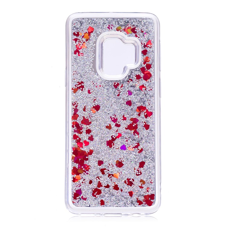 Dynamic Glitter Sequins Quicksand Mirror Surface TPU Phone Shell for Samsung Galaxy S9 SM-G960 - Silver-2