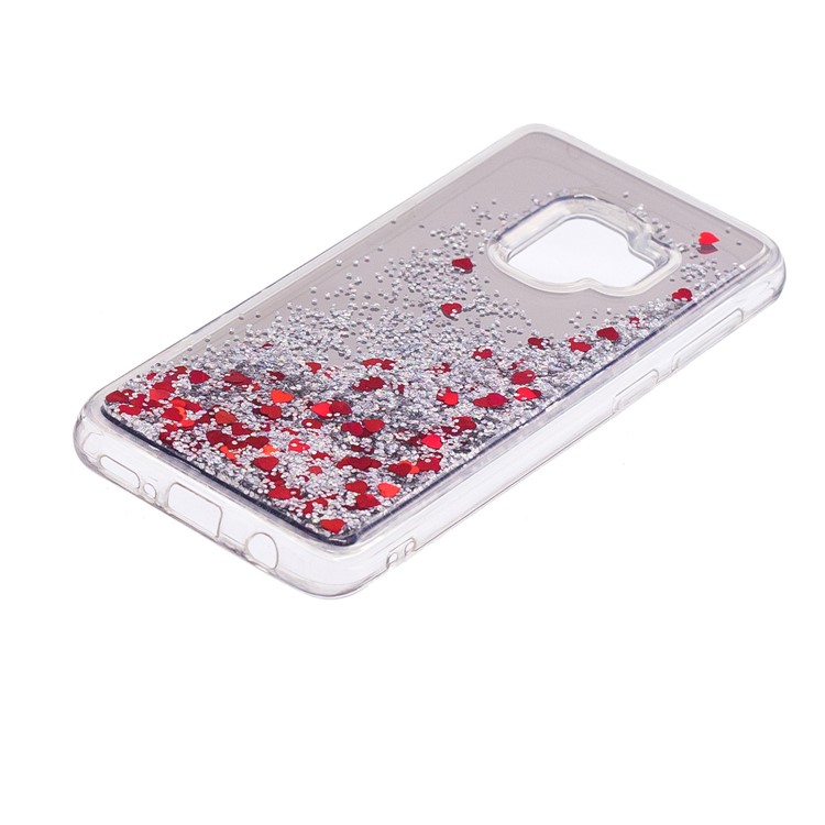 Dynamic Glitter Sequins Quicksand Mirror Surface TPU Phone Shell for Samsung Galaxy S9 SM-G960 - Silver-3