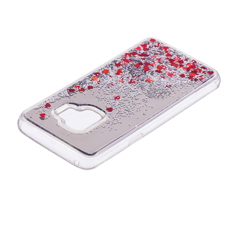 Dynamic Glitter Sequins Quicksand Mirror Surface TPU Phone Shell for Samsung Galaxy S9 SM-G960 - Silver-4