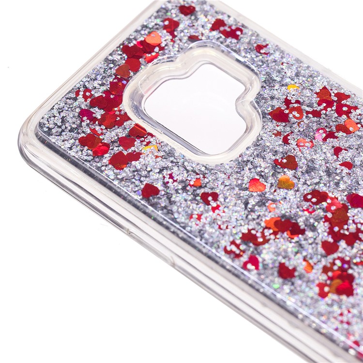 Dynamic Glitter Sequins Quicksand Mirror Surface TPU Phone Shell for Samsung Galaxy S9 SM-G960 - Silver-6