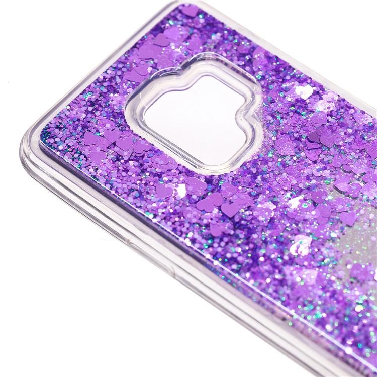 Dynamic Glitter Sequins Quicksand Mirror Surface TPU Phone Cover for Samsung Galaxy S9 SM-G960 - Purple-6