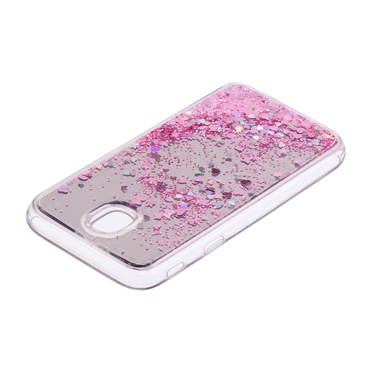 Dynamic Glitter Sequins Quicksand Mirror Surface TPU Mobile Case for Samsung Galaxy J5 (2017) EU Version / J5 Pro (2017) - Pink-4