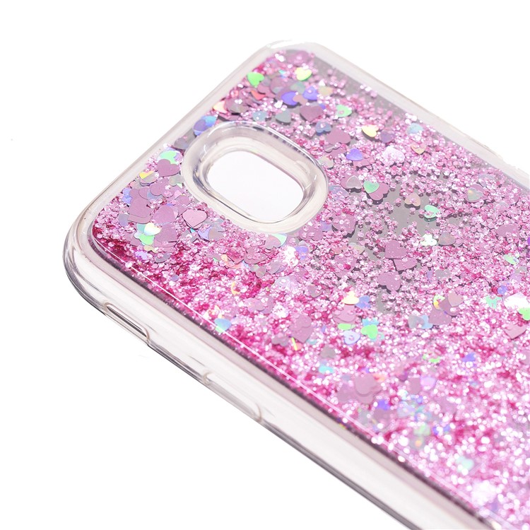 Dynamic Glitter Sequins Quicksand Mirror Surface TPU Mobile Case for Samsung Galaxy J5 (2017) EU Version / J5 Pro (2017) - Pink-6