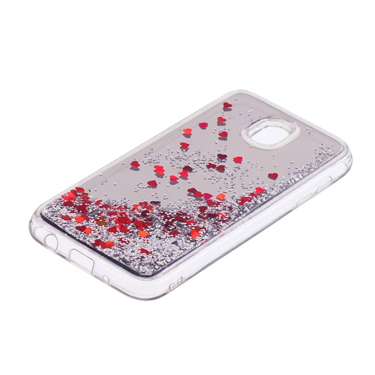 Dynamic Glitter Sequins Quicksand Mirror Surface TPU Mobile Cover for Samsung Galaxy J5 (2017) EU Version / J5 Pro (2017) - Silver-3