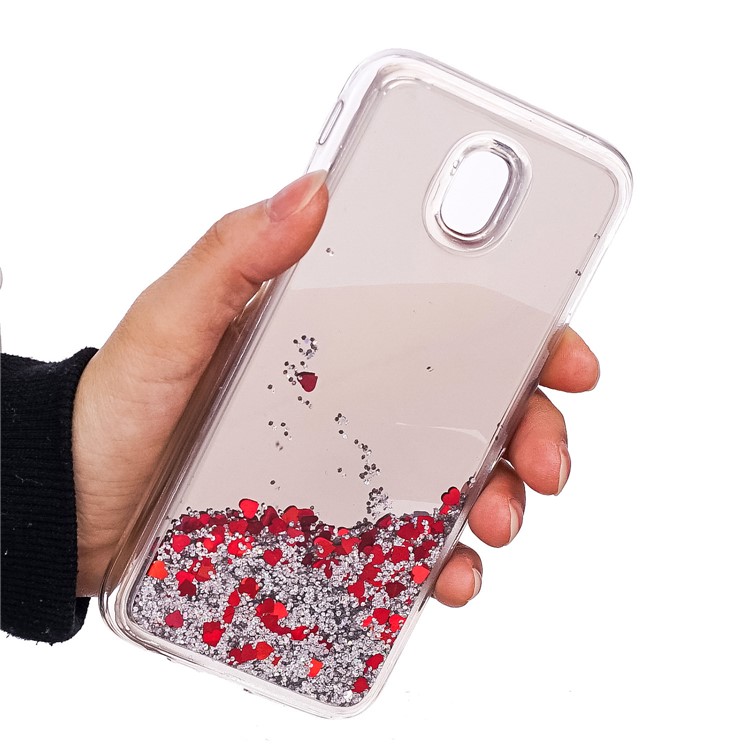 Dynamic Glitter Sequins Quicksand Mirror Surface TPU Mobile Cover for Samsung Galaxy J5 (2017) EU Version / J5 Pro (2017) - Silver-5