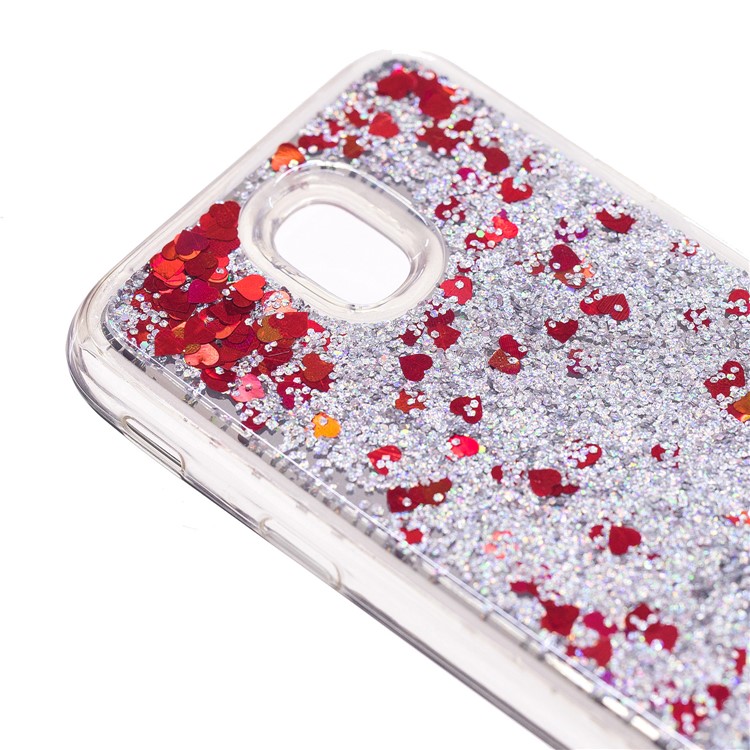 Dynamic Glitter Sequins Quicksand Mirror Surface TPU Mobile Cover for Samsung Galaxy J5 (2017) EU Version / J5 Pro (2017) - Silver-6