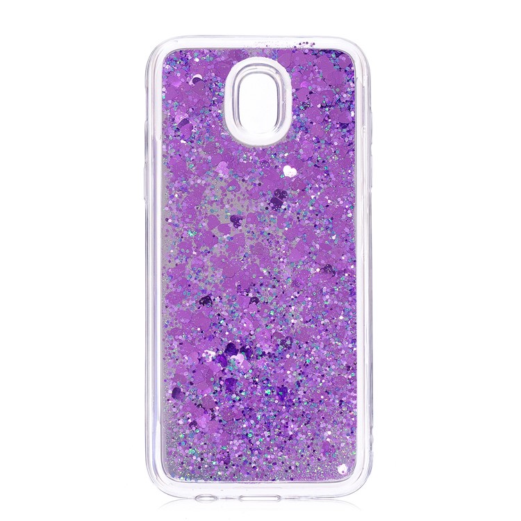 Lantejoulas Glitter Dinâmicas Superfície Do Espelho De Areia Rápida Capa Móvel TPU Para Samsung Galaxy J5 (2017) Versão Da UE / J5 Pro (2017) - Roxa-2
