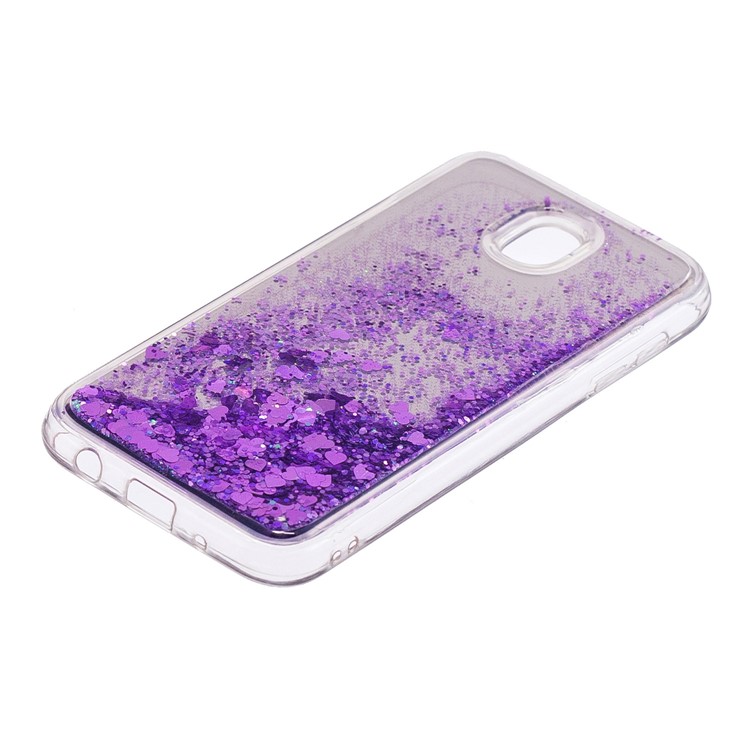 Lantejoulas Glitter Dinâmicas Superfície Do Espelho De Areia Rápida Capa Móvel TPU Para Samsung Galaxy J5 (2017) Versão Da UE / J5 Pro (2017) - Roxa-3