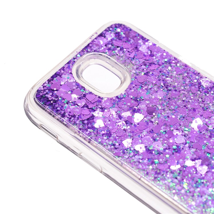 Lantejoulas Glitter Dinâmicas Superfície Do Espelho De Areia Rápida Capa Móvel TPU Para Samsung Galaxy J5 (2017) Versão Da UE / J5 Pro (2017) - Roxa-6