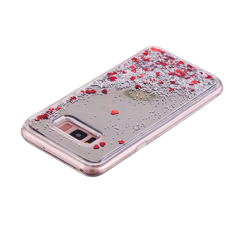 Dynamic Glitter Sequins Quicksand Mirror Surface TPU Mobile Phone Shell for Samsung Galaxy S8 Plus SM-G955 - Silver-4
