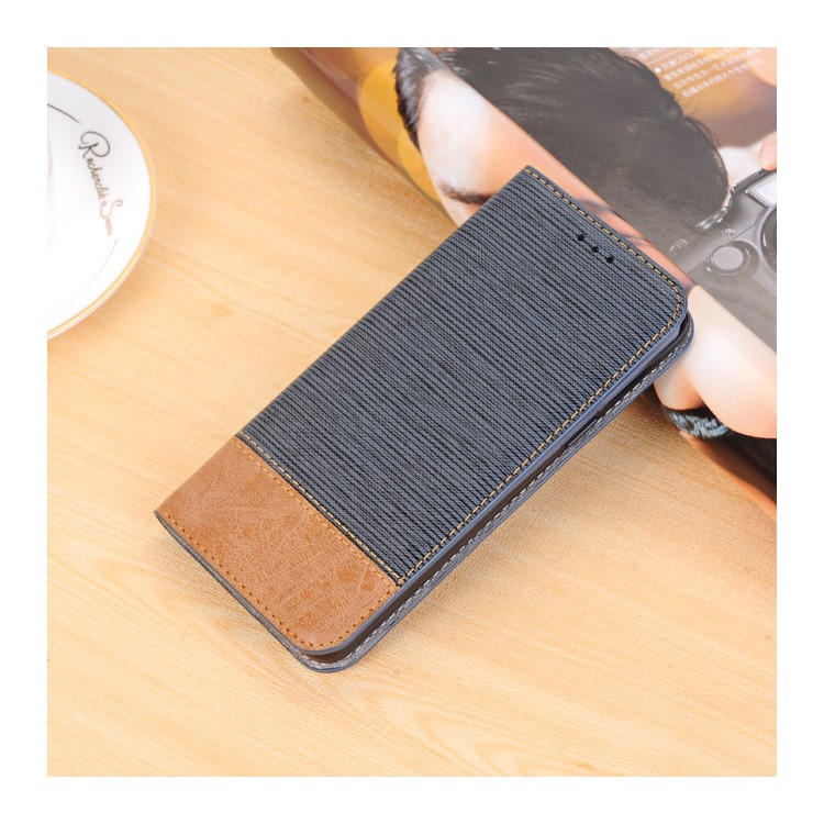 Toothpick Texture PU Leather Flip Stand Wallet Phone Cover for Samsung Galaxy S9 SM-G960 - Blue-2