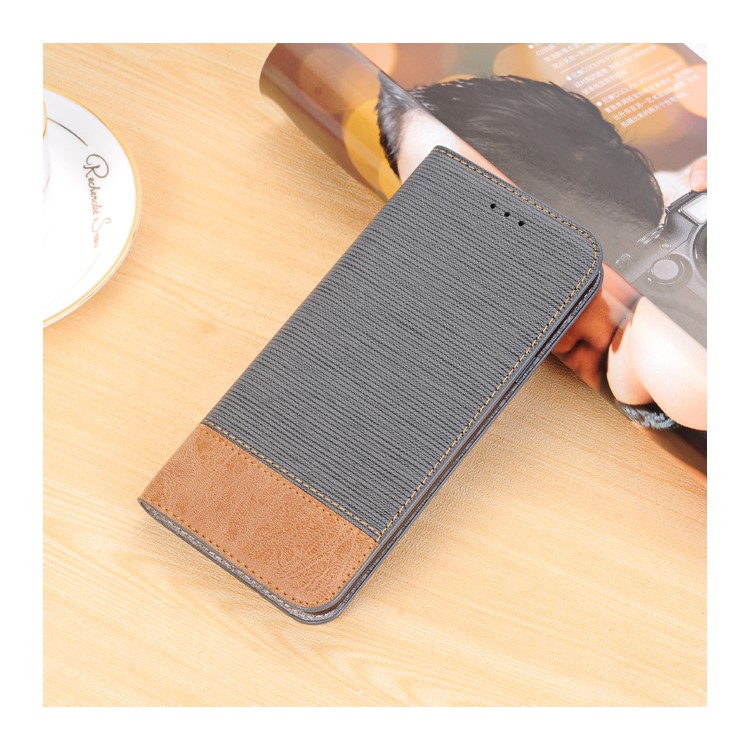 Toothpick Texture Flip Leather Wallet Case with Stand for Samsung Galaxy S9+ SM-G965 - Grey-2