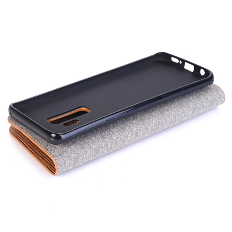 Toothpick Texture Flip Leather Wallet Casing with Stand for Samsung Galaxy S9+ SM-G965 - Brown-7